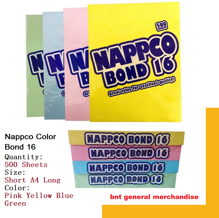 nappco-bond-paper-sub16-56gsm-colored-bond-500sheets-short-a4-long