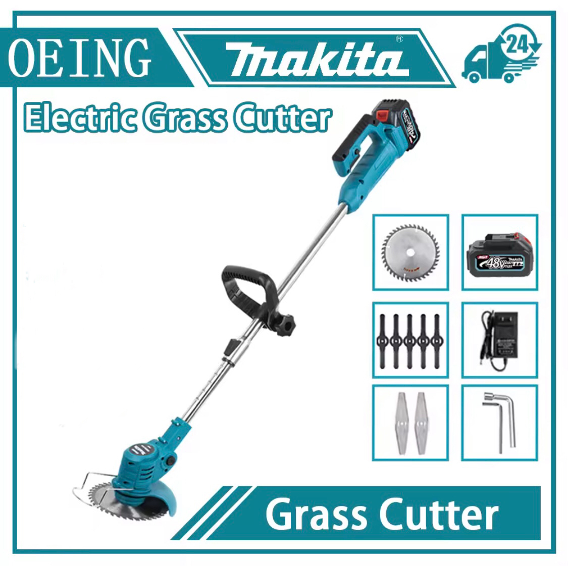 Makita Grass Cutter 36V/68V Cordless Electric Lawn Mower Trimmer ...