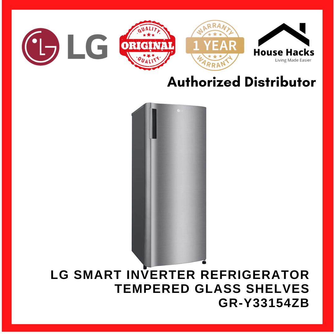 LG Smart Inverter Refrigerator Tempered Glass Shelves GRY33154ZB