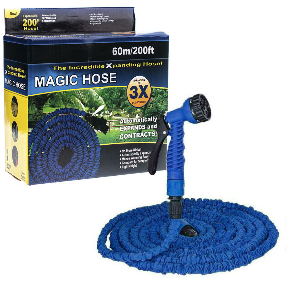 Magic Hose 60m 200ft Expandable Flexible Plastic Hose With Spray Gun (w/o  Box) | Lazada PH