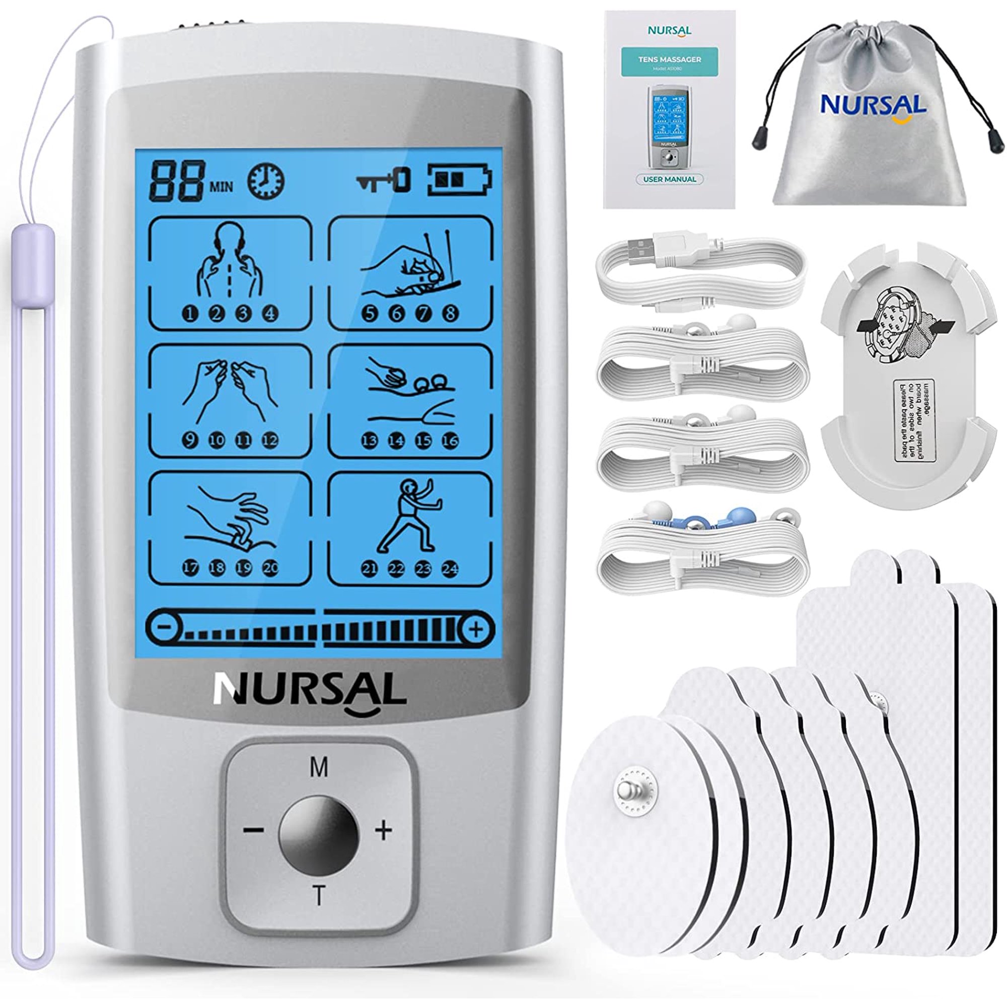 Nursal Tens Massager Unit Model: AS1080 IN BOX_204ST