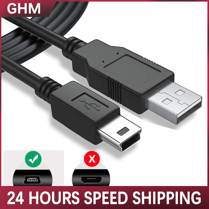 Mini USB 2.0 Cable 5Pin Mini USB to USB Fast Data Charger Cables for