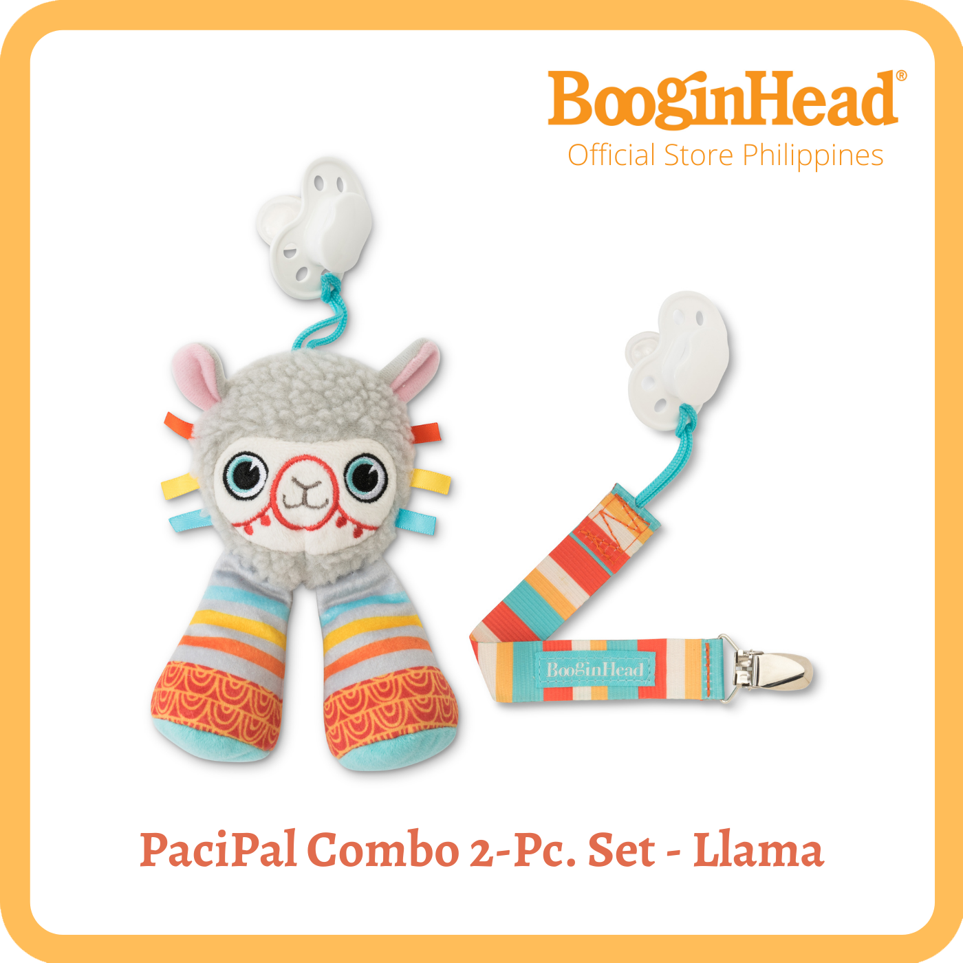 BooginHead - PaciPal Plush & PaciGrip Set - Panda