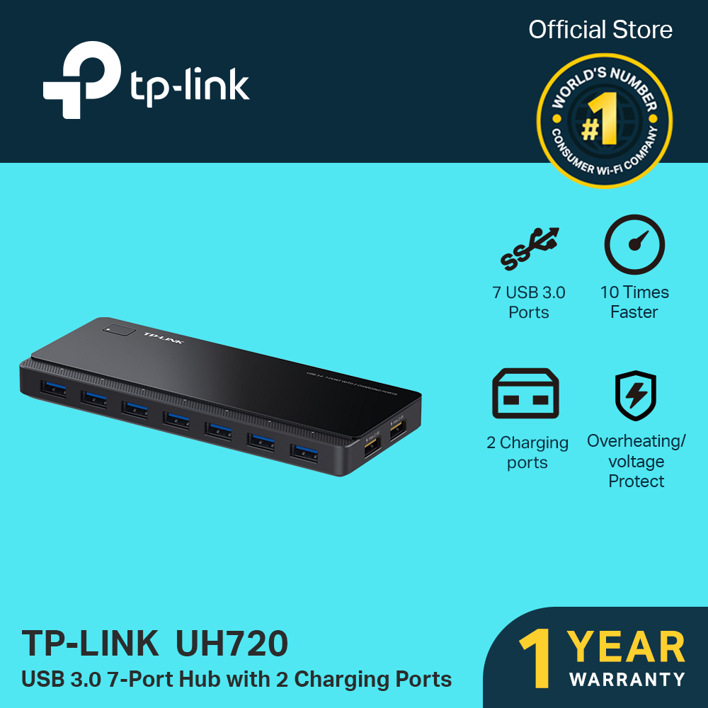 TP-Link UH720 USB 3.0 7-Port Hub with Ports TP LINK TPLINK | Lazada PH