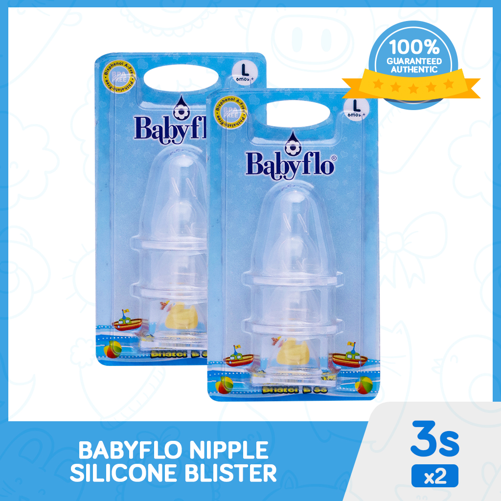 Babyflo Nipple Silicone Large Hole 3's by 2s Lazada PH