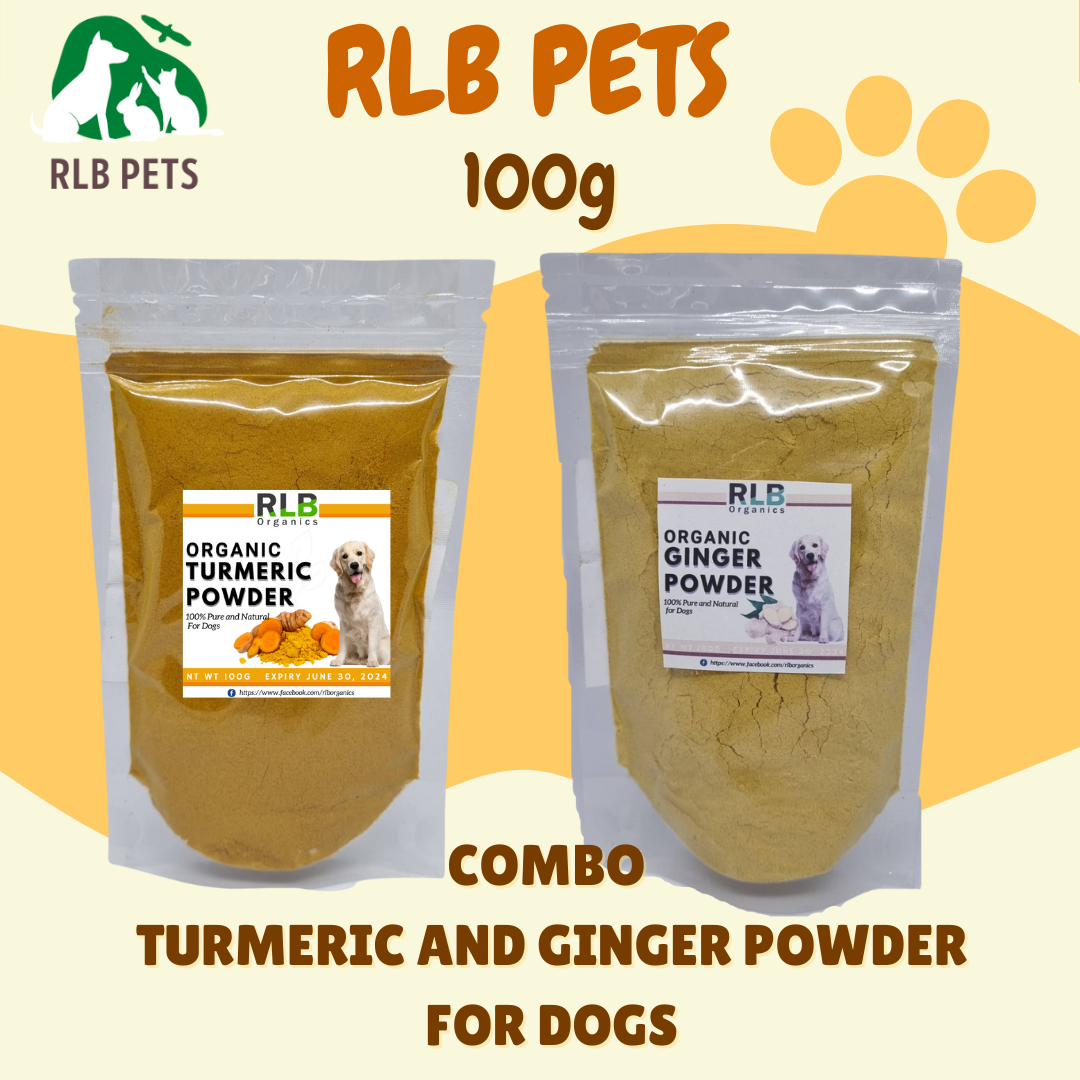 100 grams Turmeric Powder for Dogs and 100 grams Ginger Powder for Dogs
