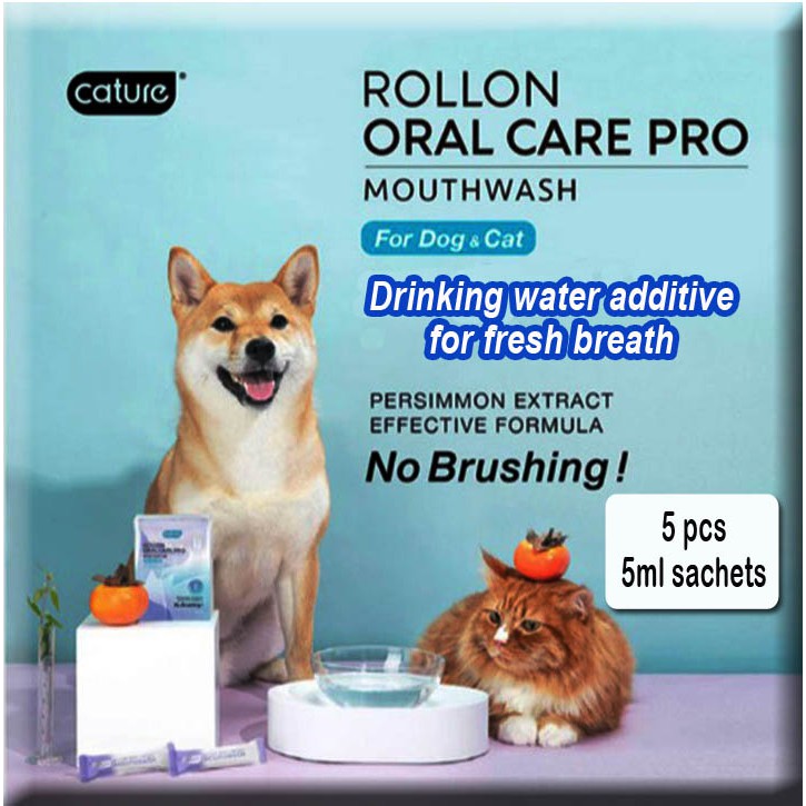 Hot sale CATURE Rollon Oral Care Pro MouthWash For Dogs and Cats (5pcs