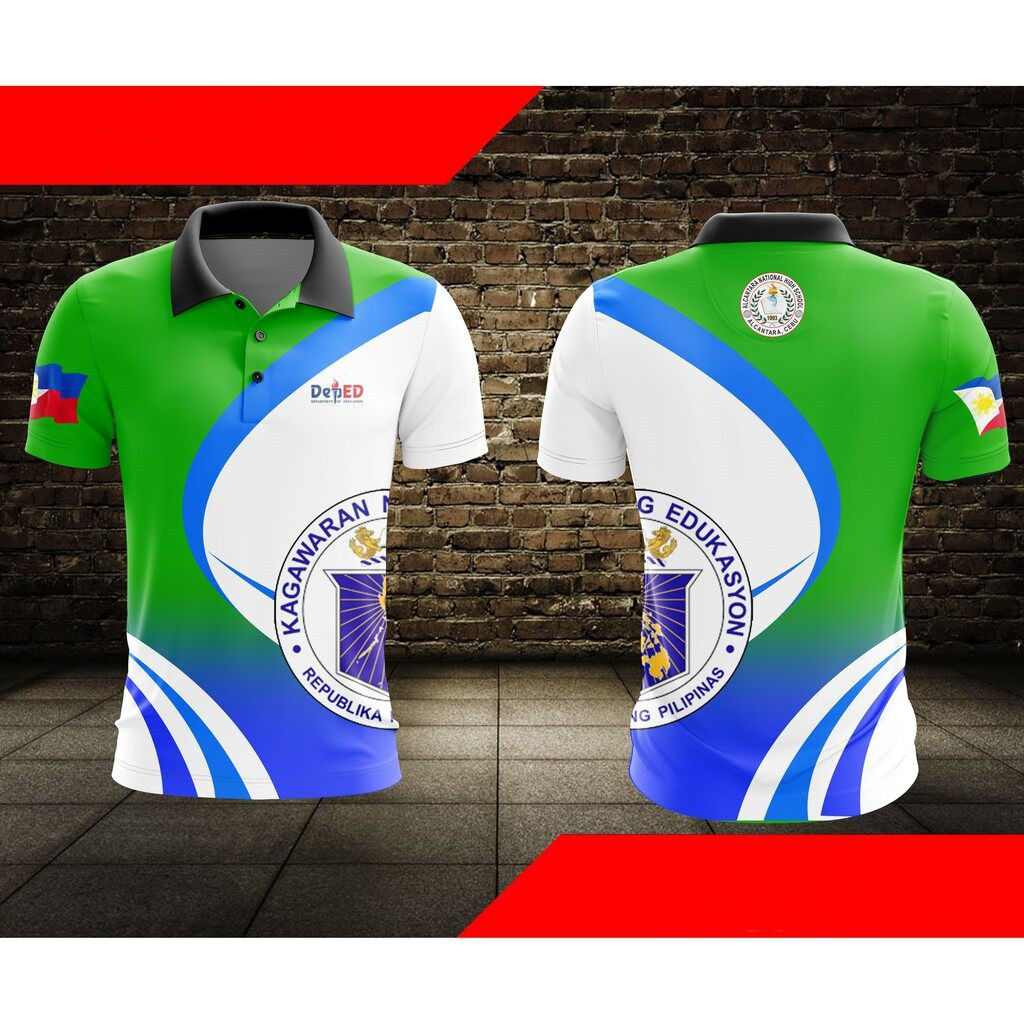 2021 new DepEd Full Sublimation Shirt man polo shirt | Lazada PH