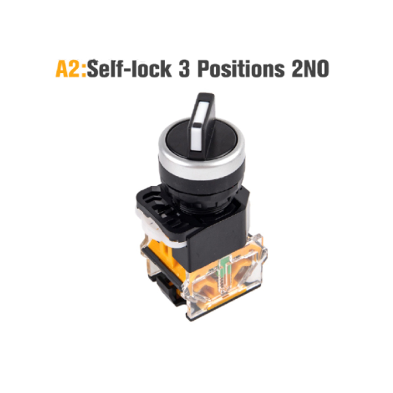 22mm Selector Rotary Switch 10A400V Power Switch ON/OFF Self-lock ...