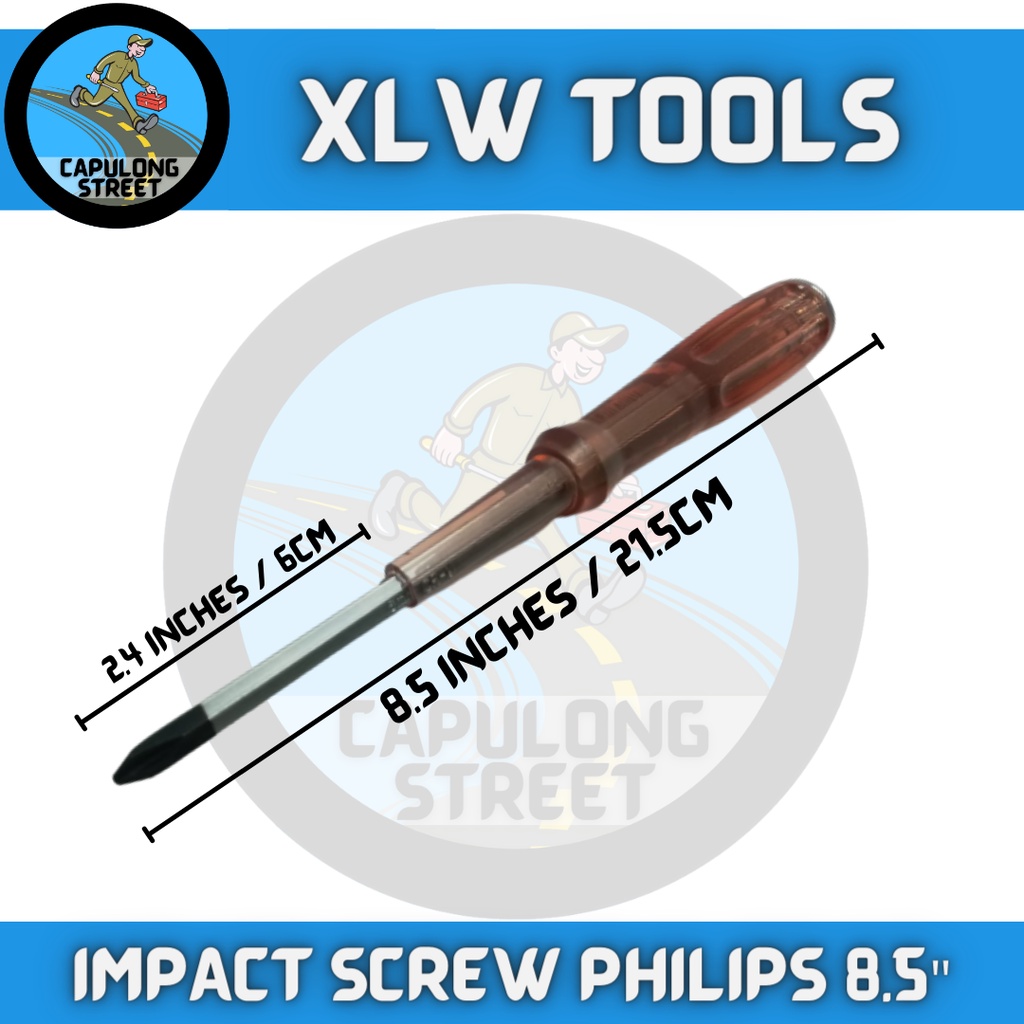 Xlw Impact Philips Screwdriver 8.5" Xlw Impact Plus Screwdriver 8.5