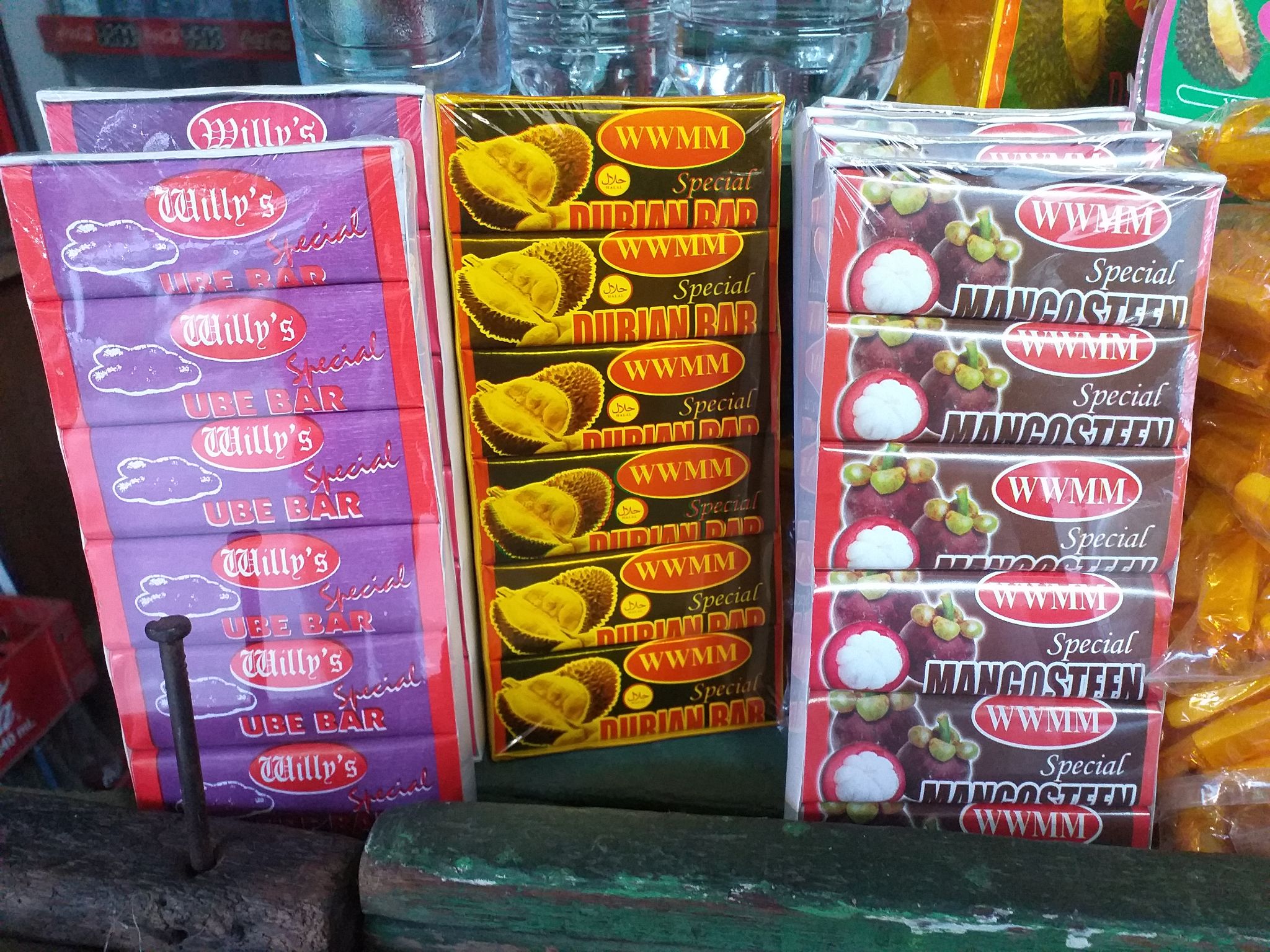 Durian, Mangosteen, Ube Candy Bar Lazada PH