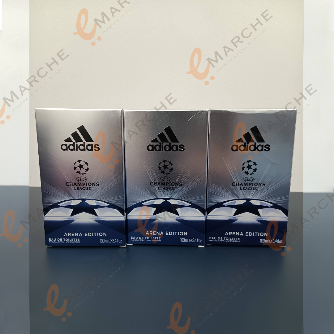  Adidas UEFA Champions League Arena Edition Eau de Toilette  Spray for Men, 3.4 Ounce : Beauty & Personal Care