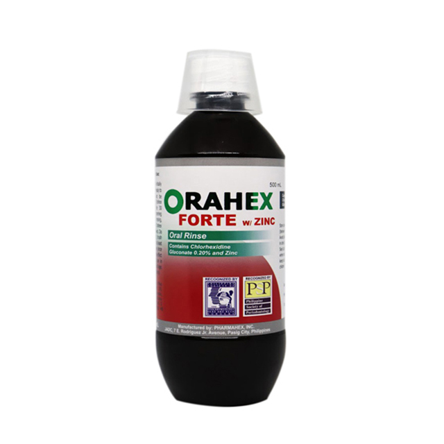 Orahex mouthrinse forte with zinc 500ml | Lazada PH