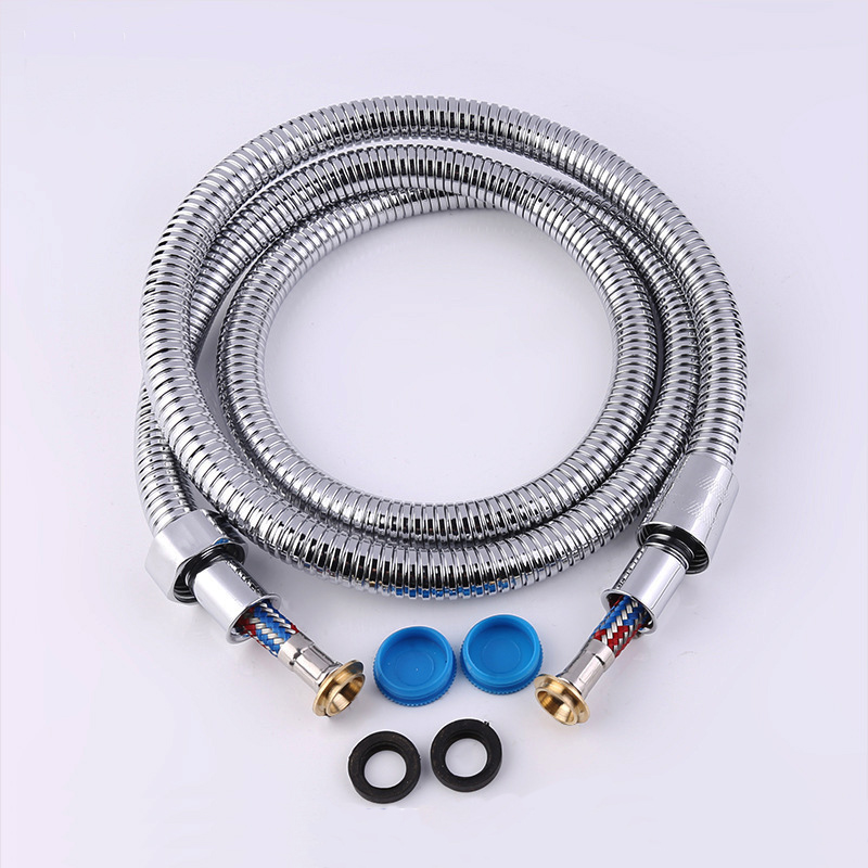 Stainless steel shower nozzle encryption hose bathroom shower handheld