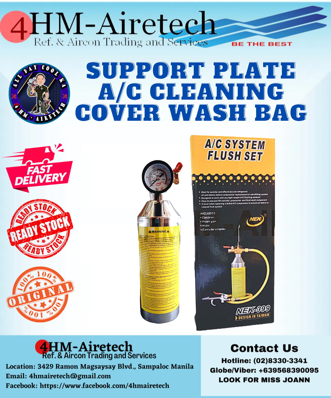 FOURHM Aircon Flush Cannister Gun Set Kit System Lazada PH