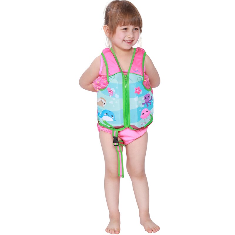 Megartico Children Life Jacket Shark Swim Foam Float Vest, 2-6 Years