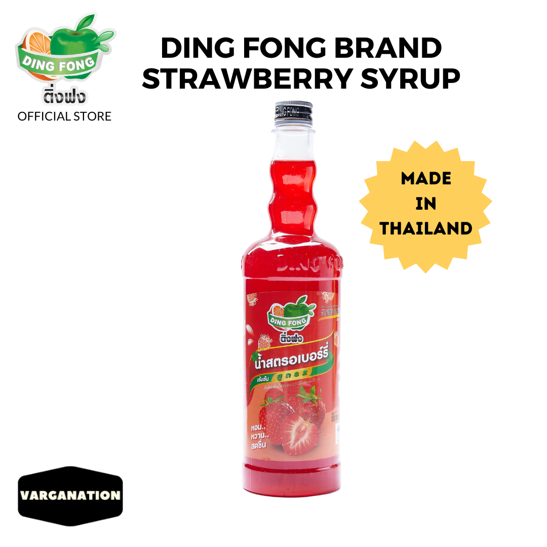 Fruit Flavored Syrup for Drinks By Ding Fong Flavoring Syrups for Tea & Yogurt Drink, Smoothie