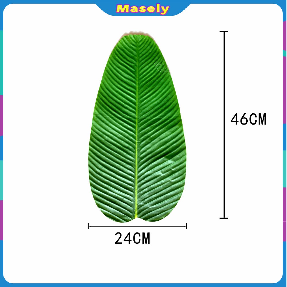 Masely Fake banana leaf Artificial banana leaf Fake banana leaf S/M/L