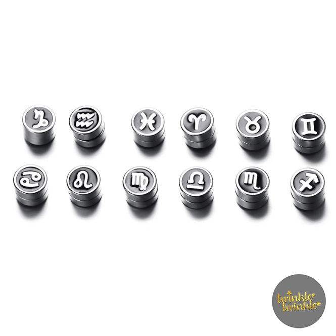 Twinkle 12 Zodiac Constellation Stud Earrings Fake