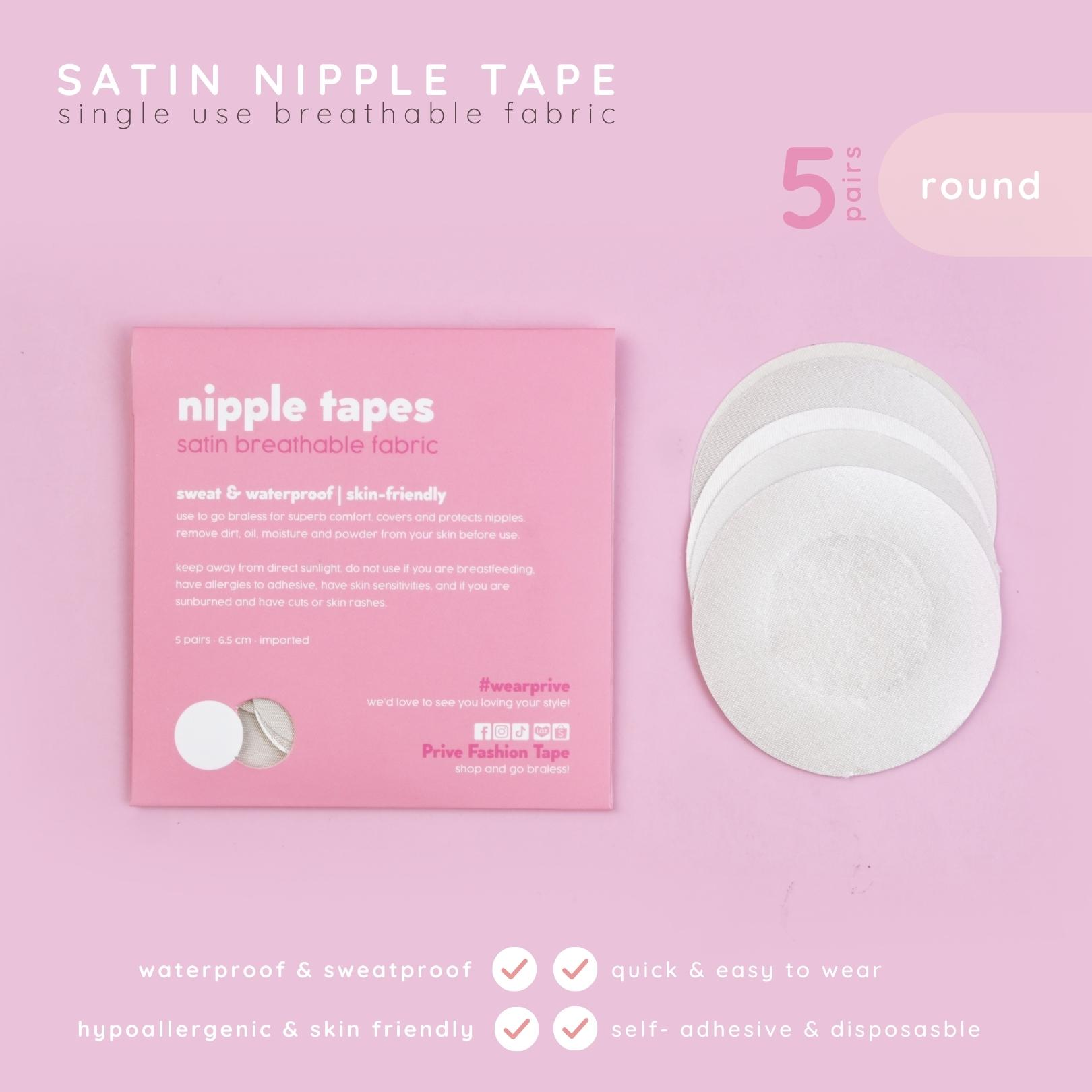 PRIVE Breathable Nipple Covers Hypoallergenic Nipple Tapes Waterproof