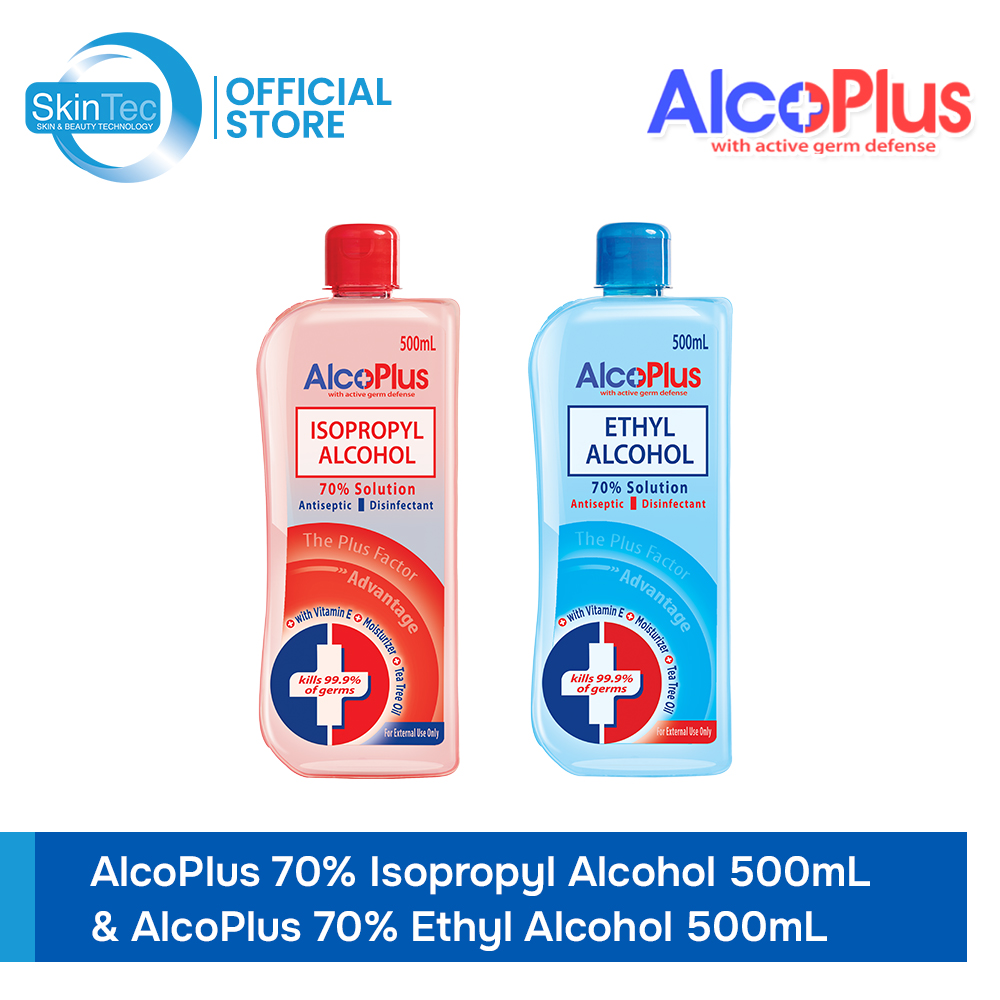 Alcoplus Red 70 Isopropyl Alcohol 500ml Alcoplus Blue 70 Ethyl