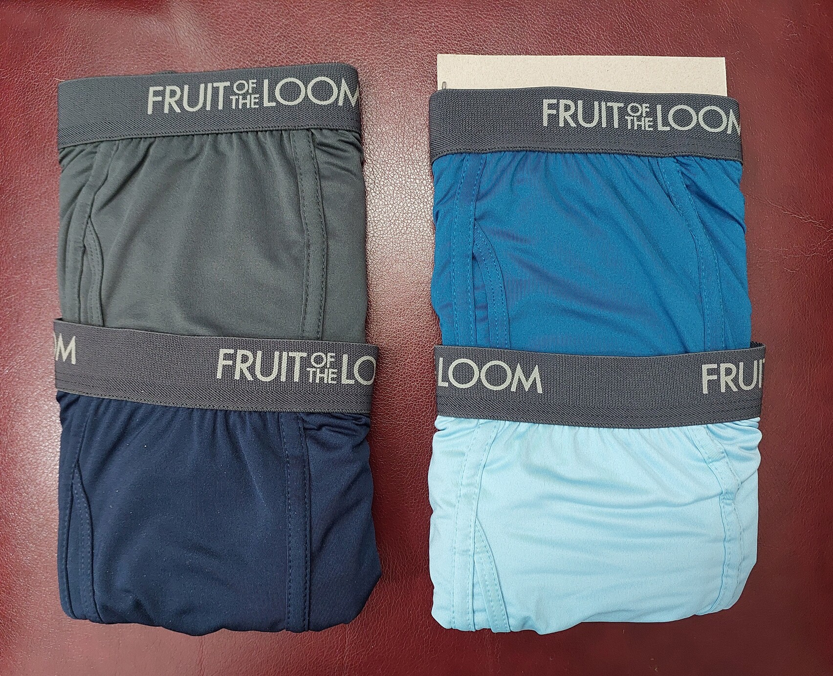 Fruit of the Loom Boxer Briefs 4-Pack Long Leg Comfort Stretch