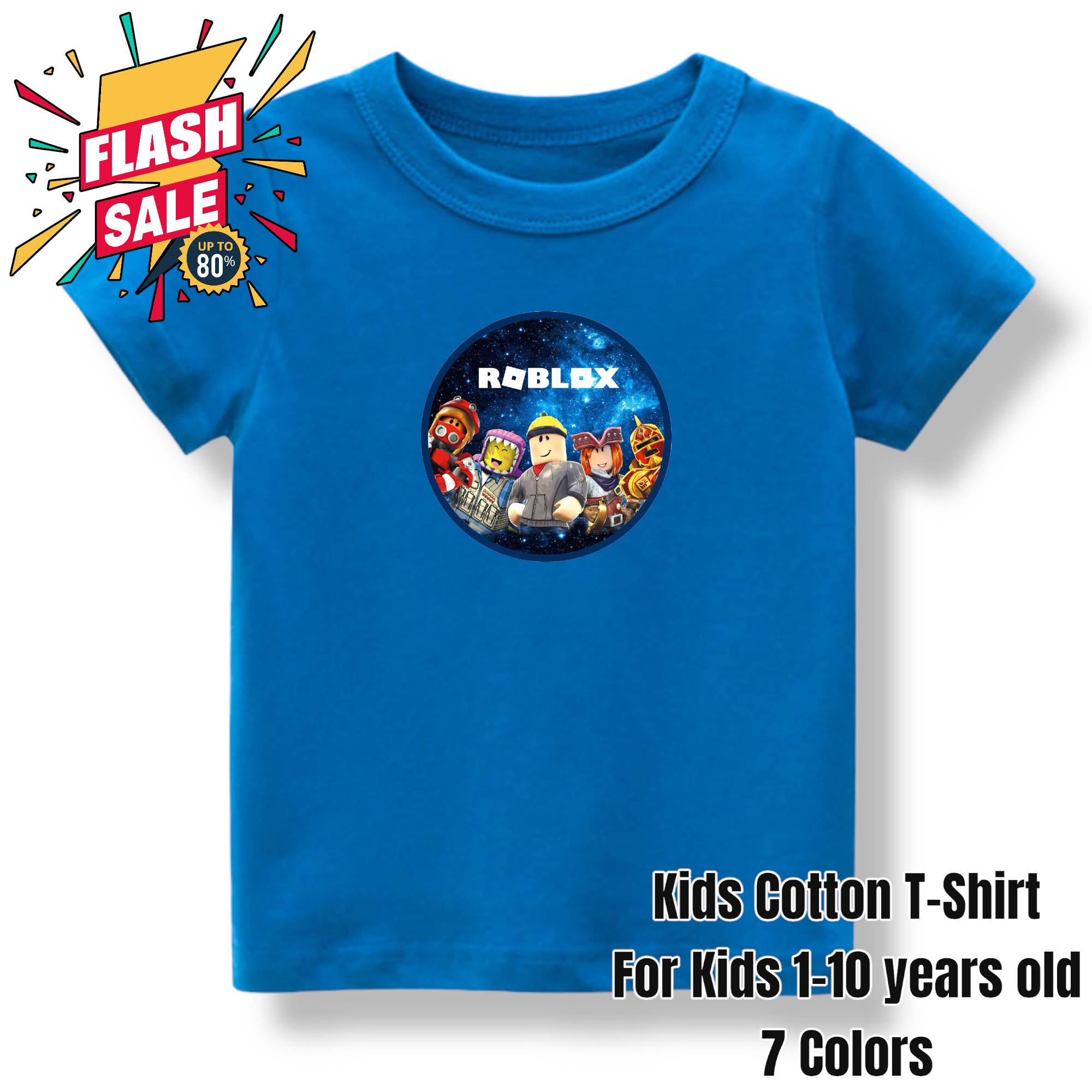 120, Colour 4) kids Boys Girls ROBLOX Anime Short sleeved tops children's  fashion t-shirts on OnBuy
