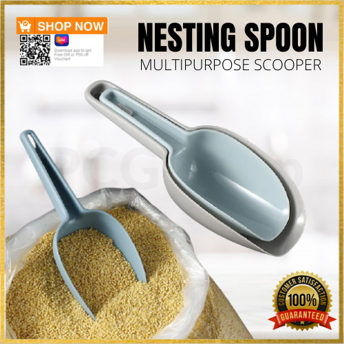 Set of 3 Multi-Purpose Plastic Kitchen Scoops for Canisters, Ice Scoop,  Flour Scoop, Measuring Scoops Set 3 Sizes, for Powders, Dry Foods,Candy,Pop  Corn,Coffee Beans Pet Food,Durable,Thick 