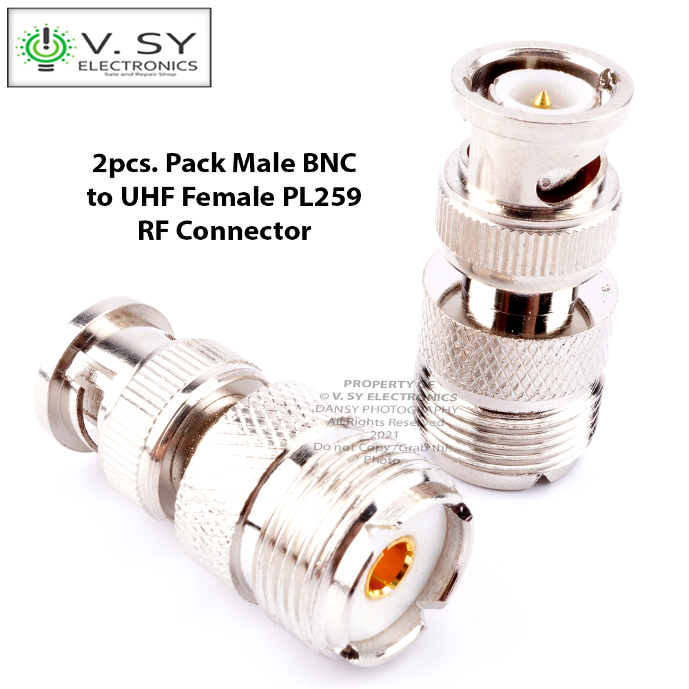 UHF SO-239 Female Jack to F-Type Male Plug RF Coax Adapter Converter Connector 