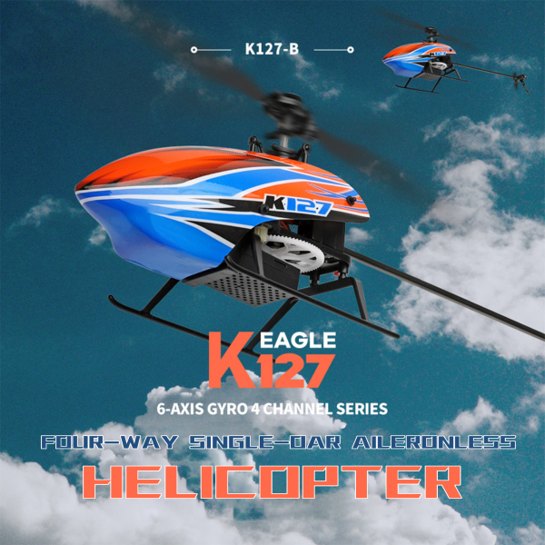 Đồ chơi máy bay trực thăng điều khiển từ xa xks k127 6 trục một lưỡi chiều cao bay cố định 4 kênh rtf WLtoys - INTL