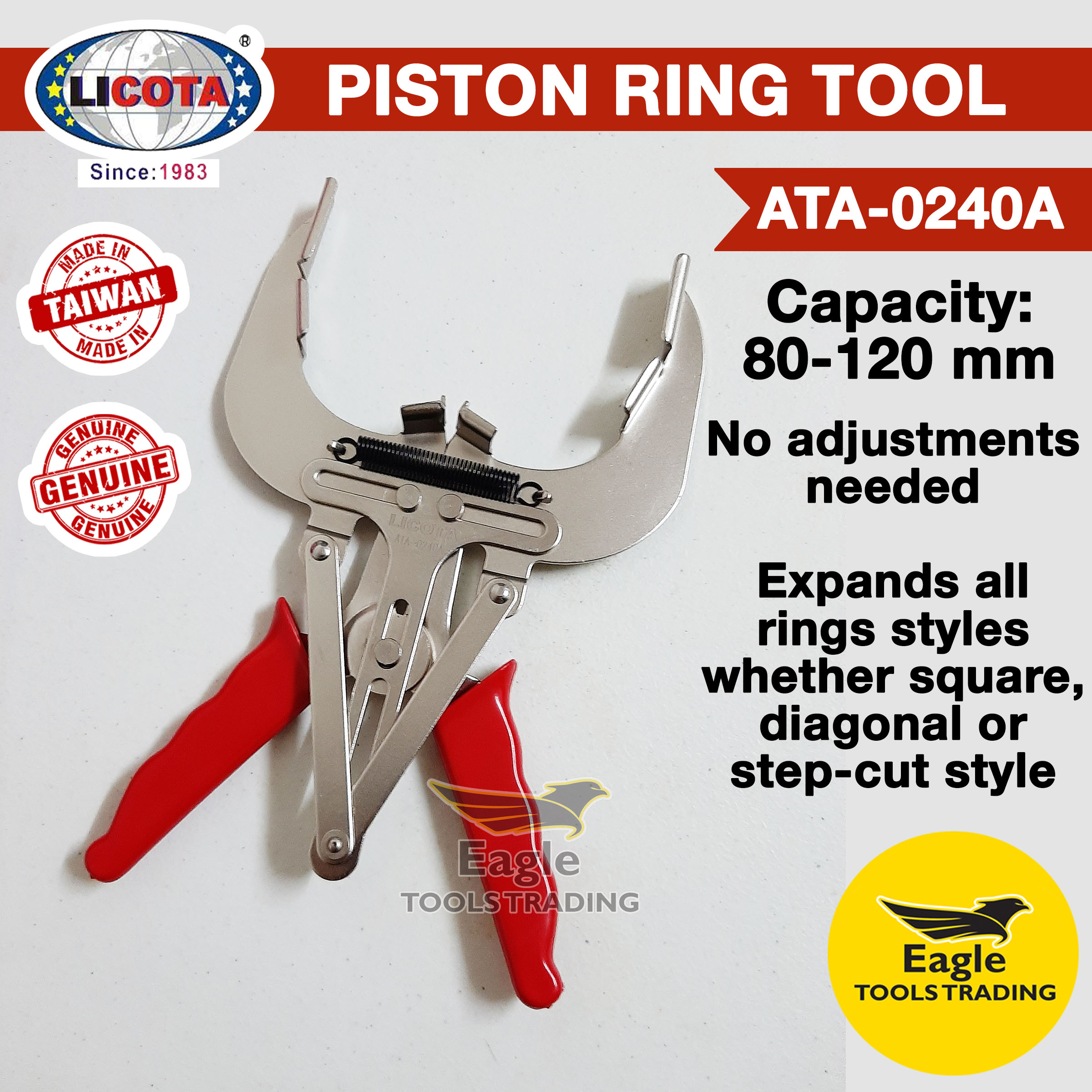 Licota Piston Ring Expander Tool (ATA0240A) Piston Ring Expander