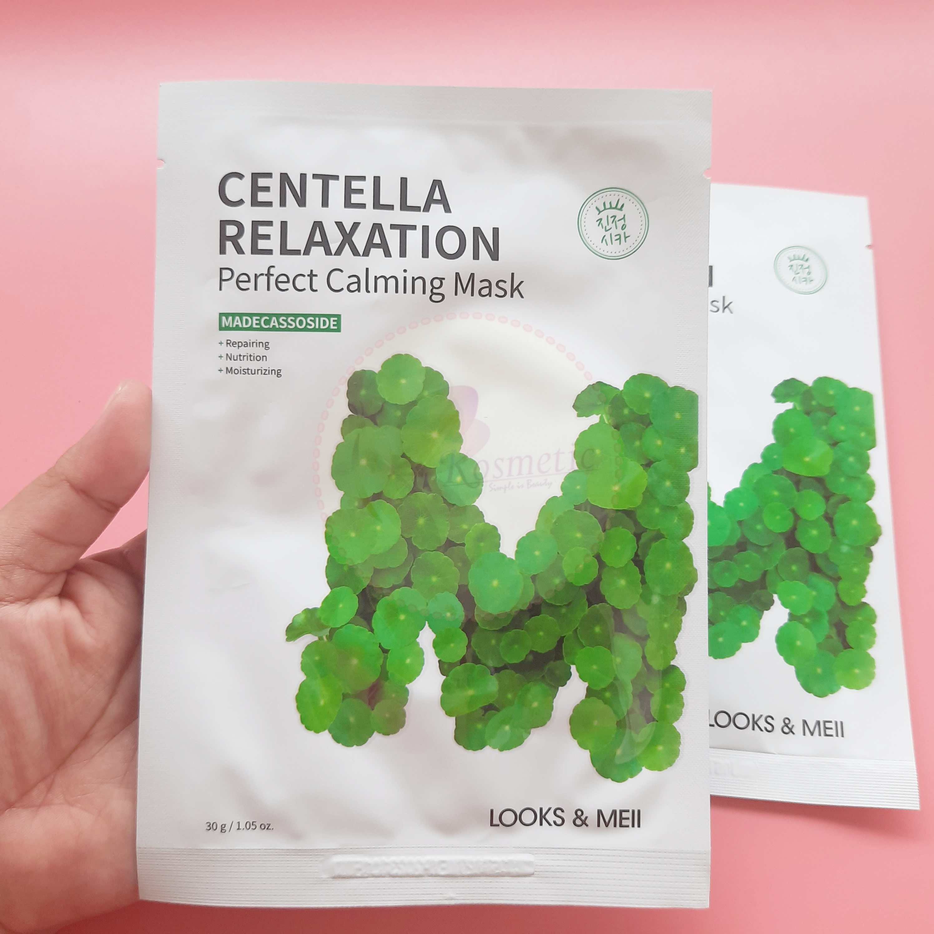 LOOKS & MEII Centella Relaxation Perfect Calming Mask 30ml / Nutrition