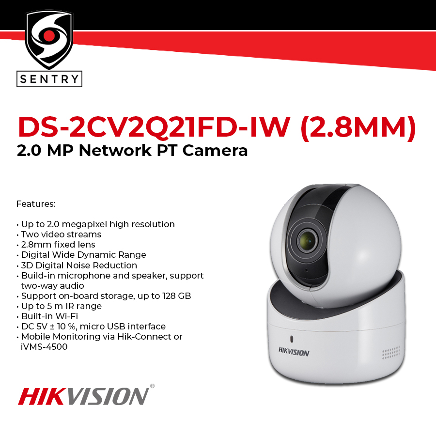 Hikvision Wi-Fi Camera DS-2CV2Q21FD-IW 2.0 MP Network PT Camera | Lazada PH