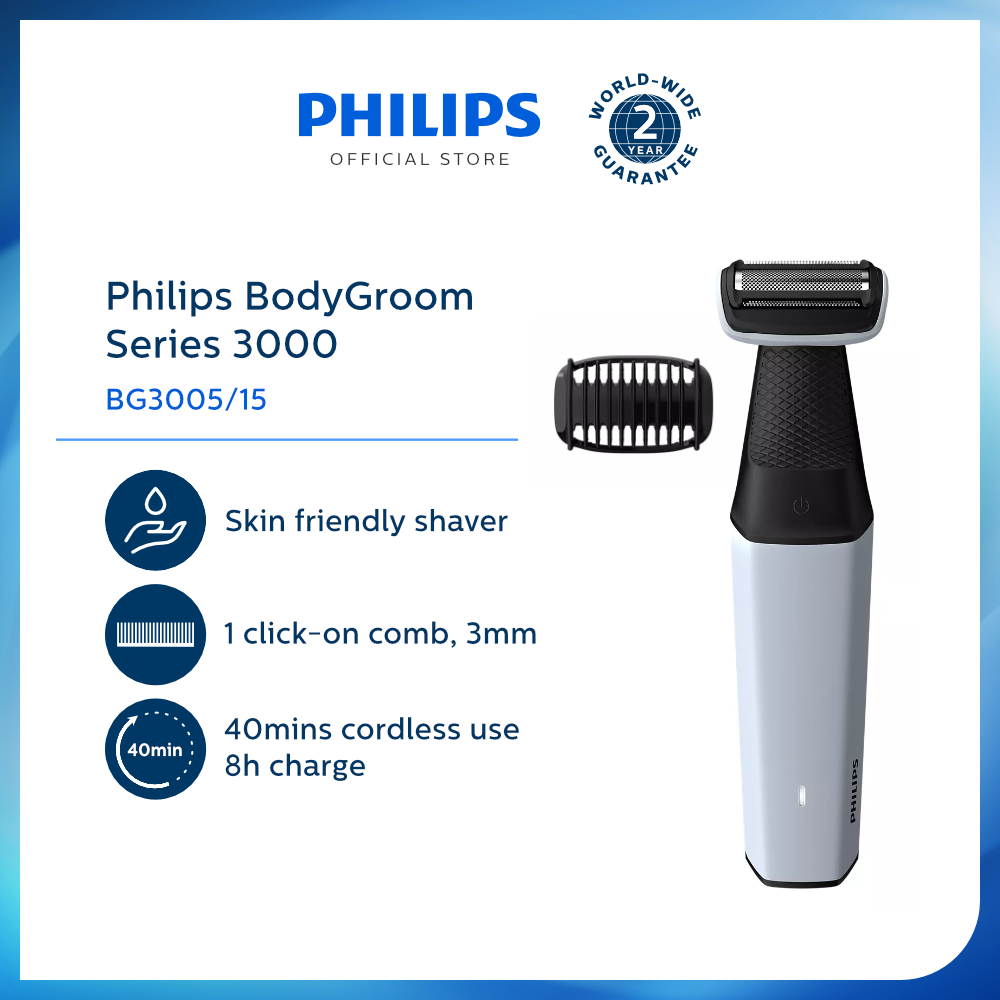 Afeitadora corporal bodygroom series 3000 philips bg3005/15 PHILIPS