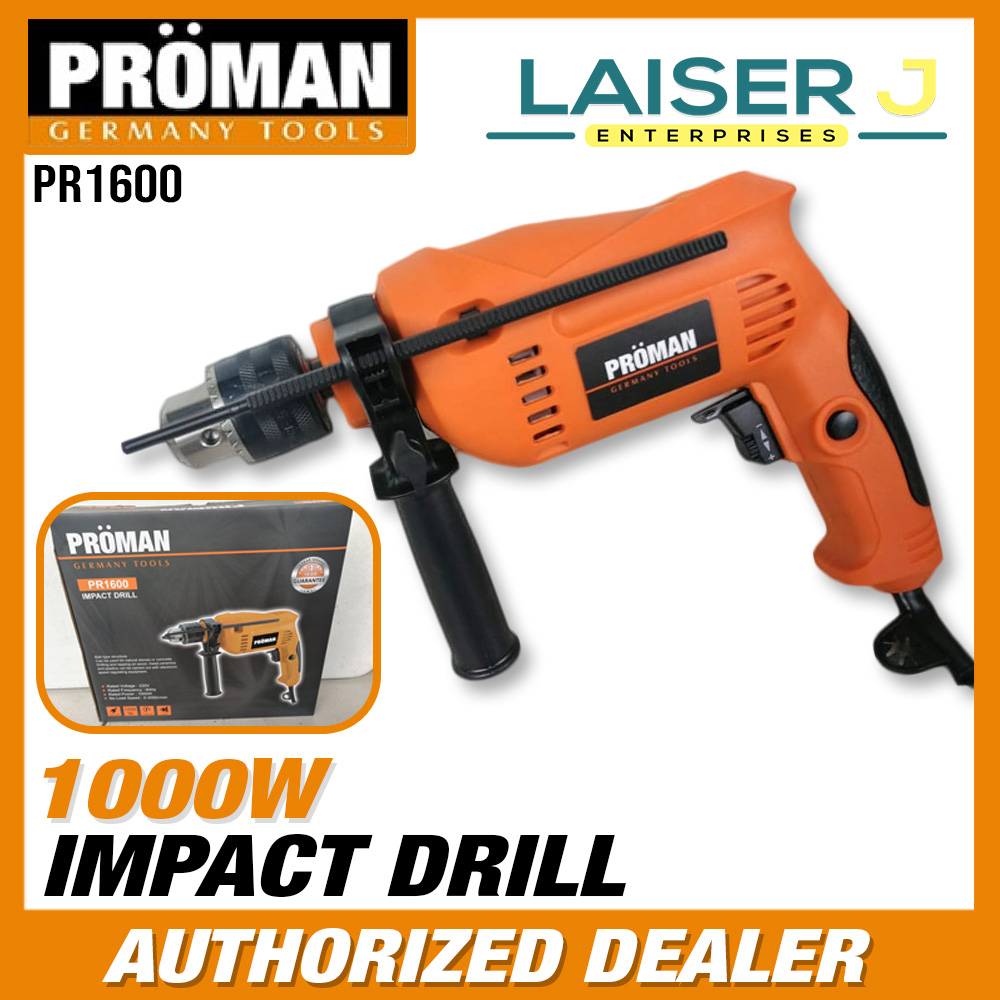 Proman Impact Drill 1000W PR1600 with 