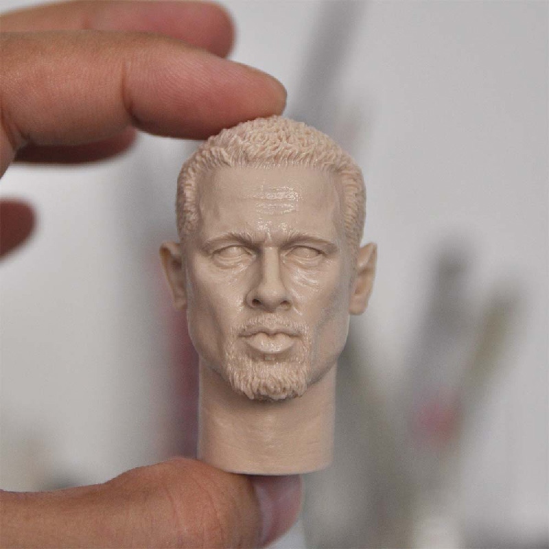 1/6 THREEQ MG002 Brad Pitt Head Sculpt Model Toy Fit 12'' Male Body 