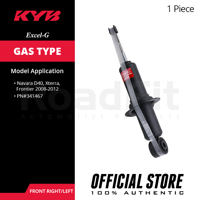 KYB ExcelG Gas Shock Absorbers for Nissan Navara D40, Xterra, Frontier