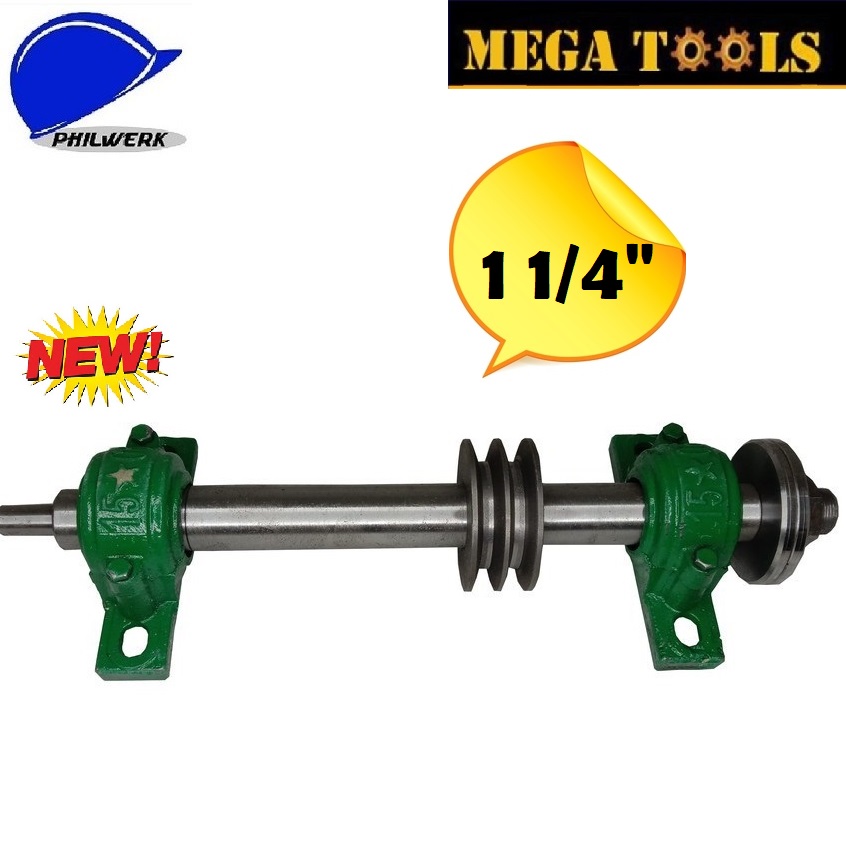 Mega Shafting with Pillow Block 1 1/4" 415mm (SPB114) Lazada PH