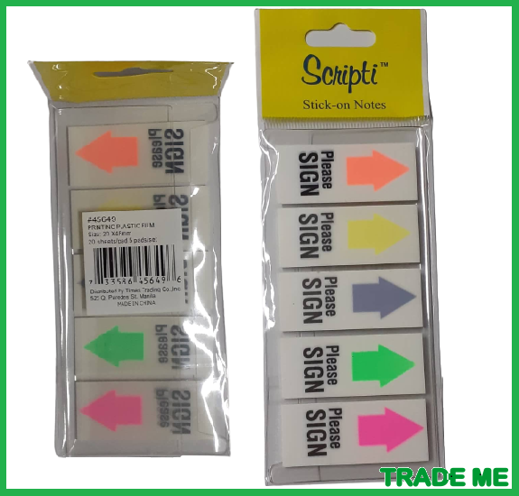 Stick-on Notes (Please SIGN) SCRIPTI Brand | Lazada PH