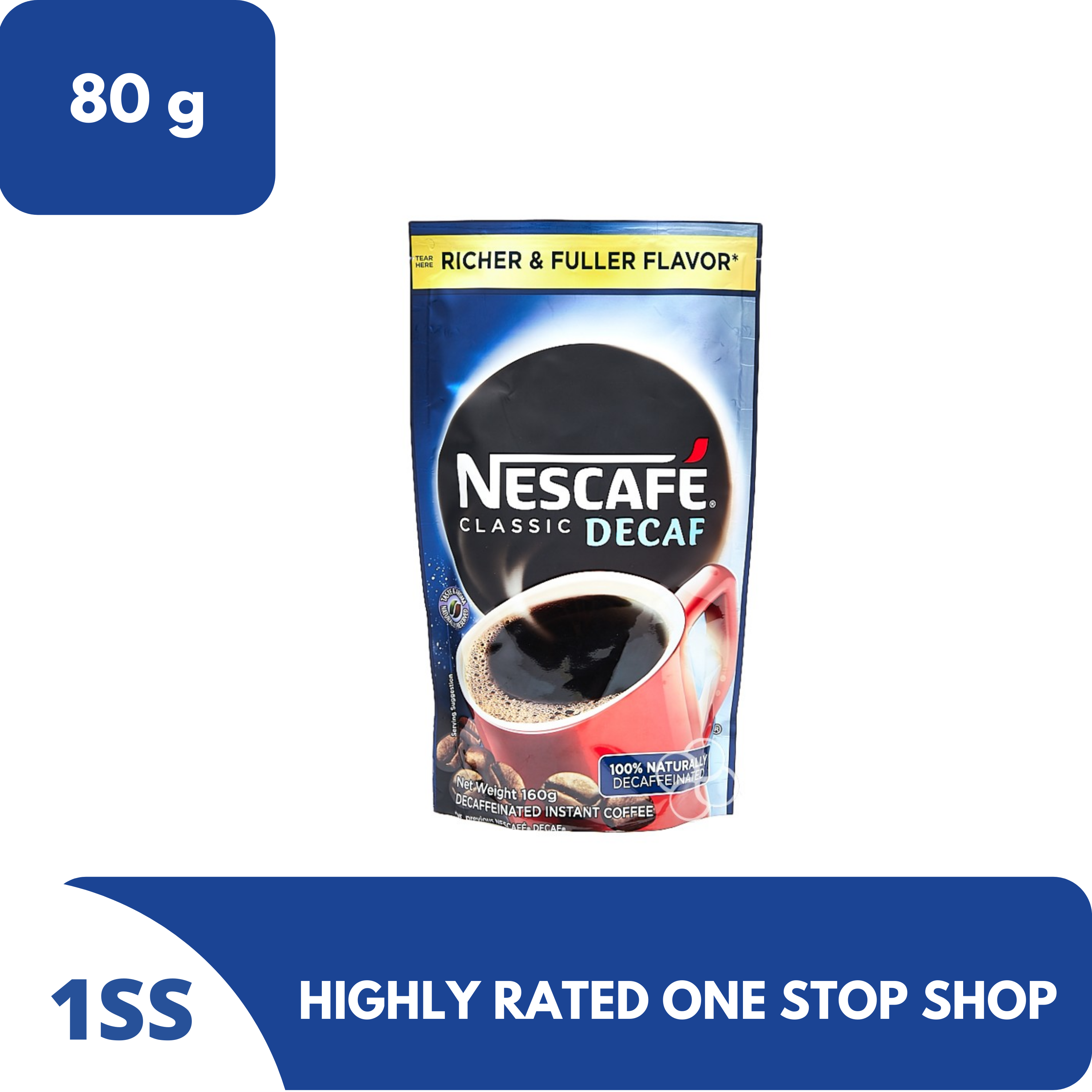 Nescafe Classic Decaf Instant Coffee, 160g Lazada PH