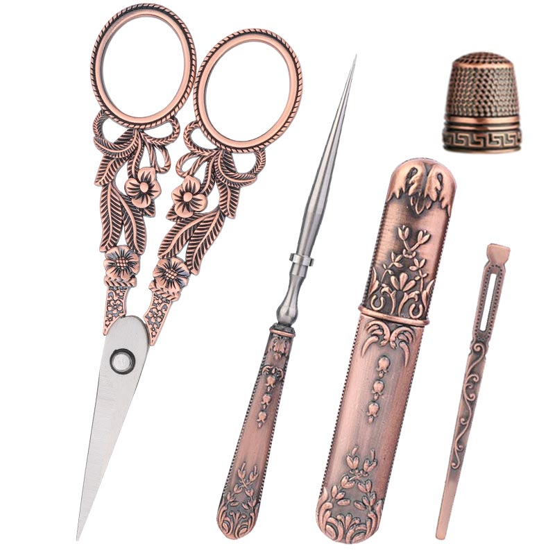 SHWAKK Vintage Tailor Scissors Kit Thread Sewing Scissors With