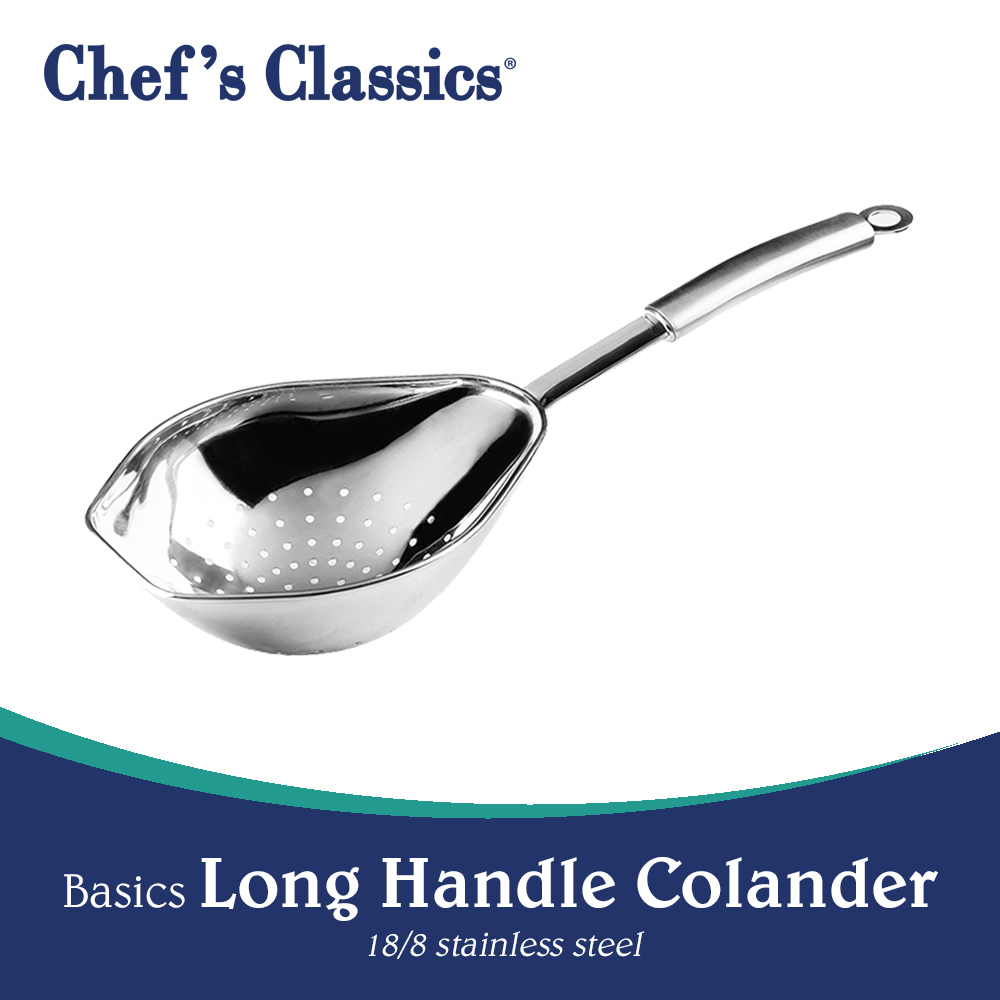 Chef's Classics Basics Stainless Steel Long Handle Colander Lazada PH