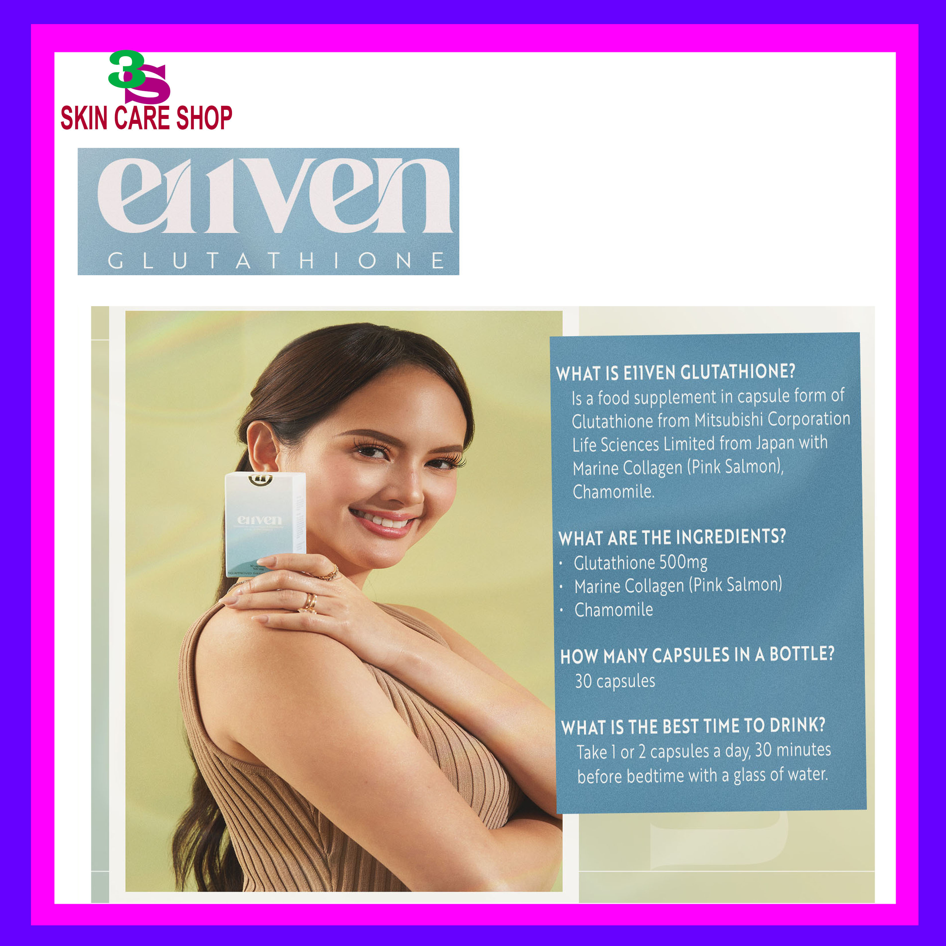 e11ven glutathione review E11ven Opitac™ Glutathione 500mg main image 0