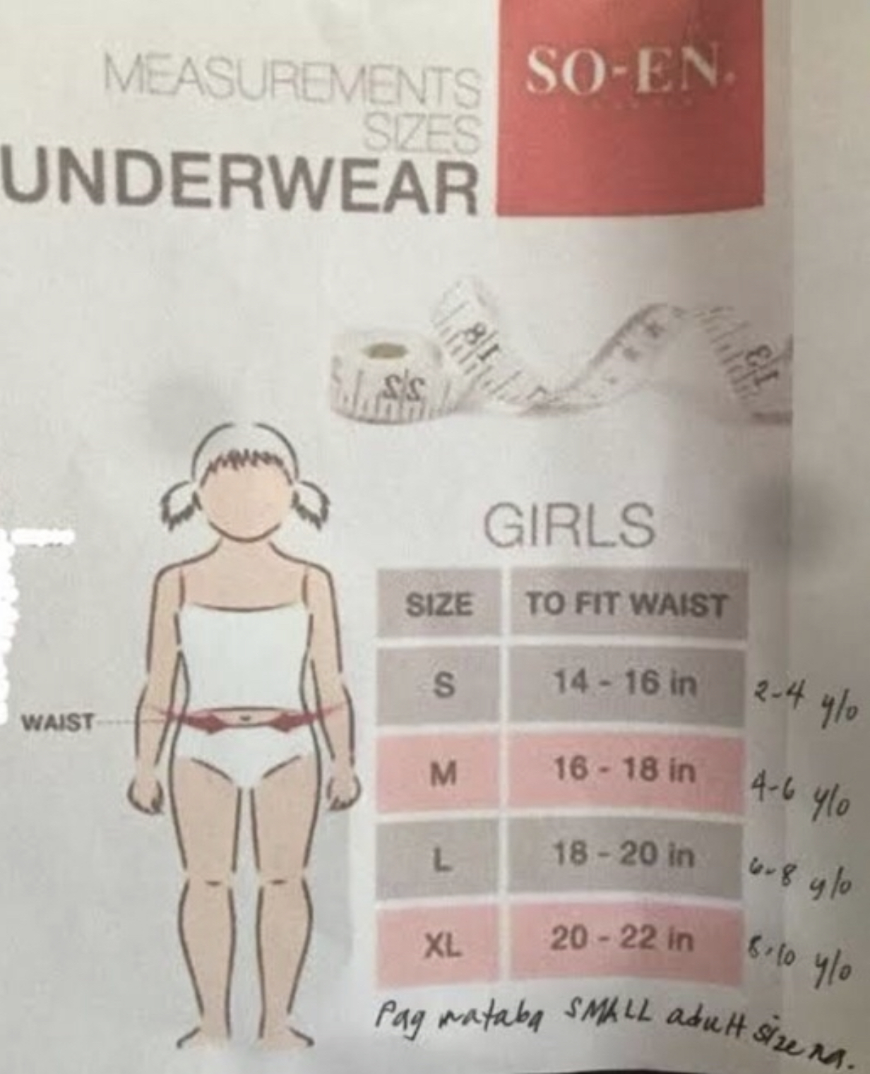 Soen size chart Clearance