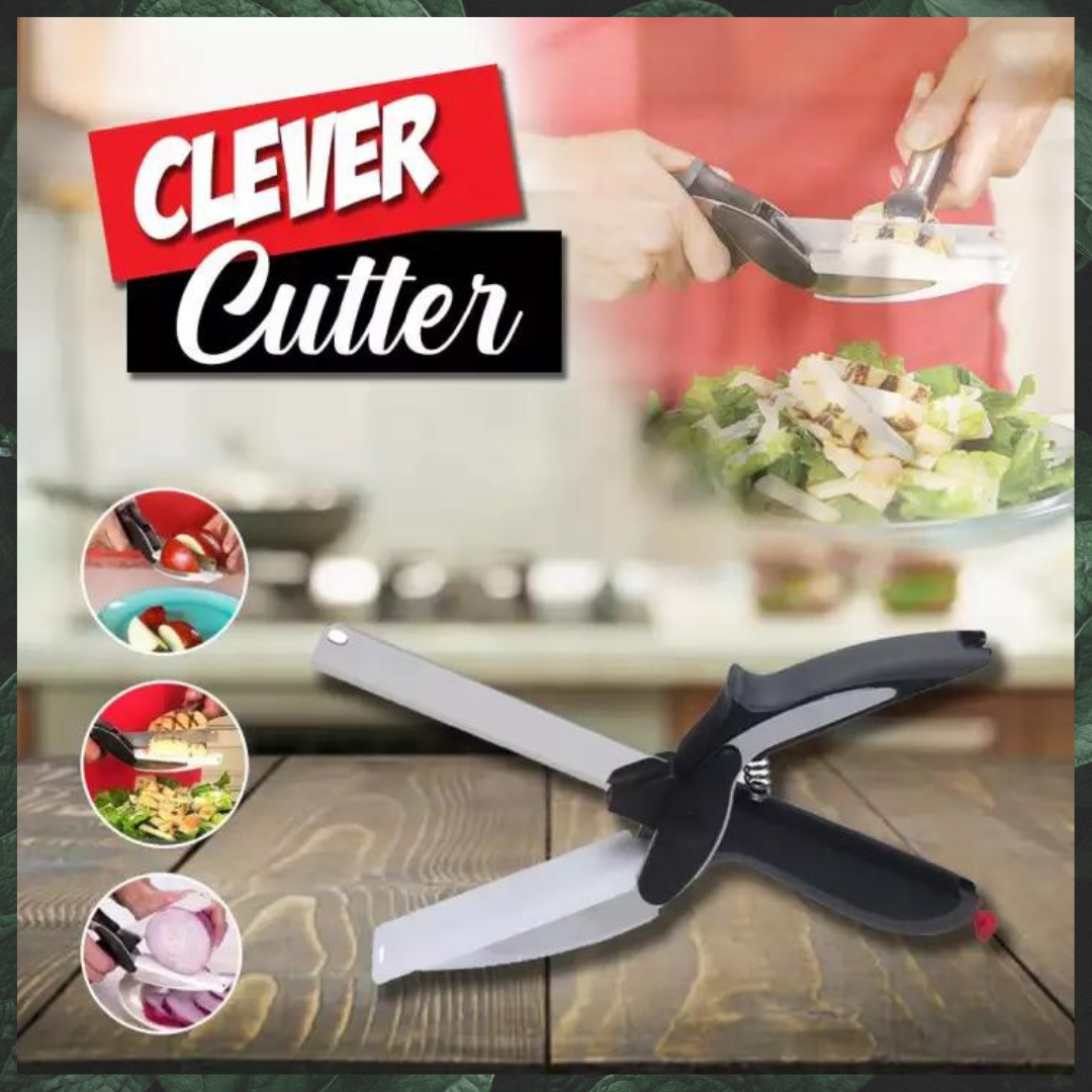 2 in 1 Clever Cutter Knife with Cutting Board Slicers Food Chopper