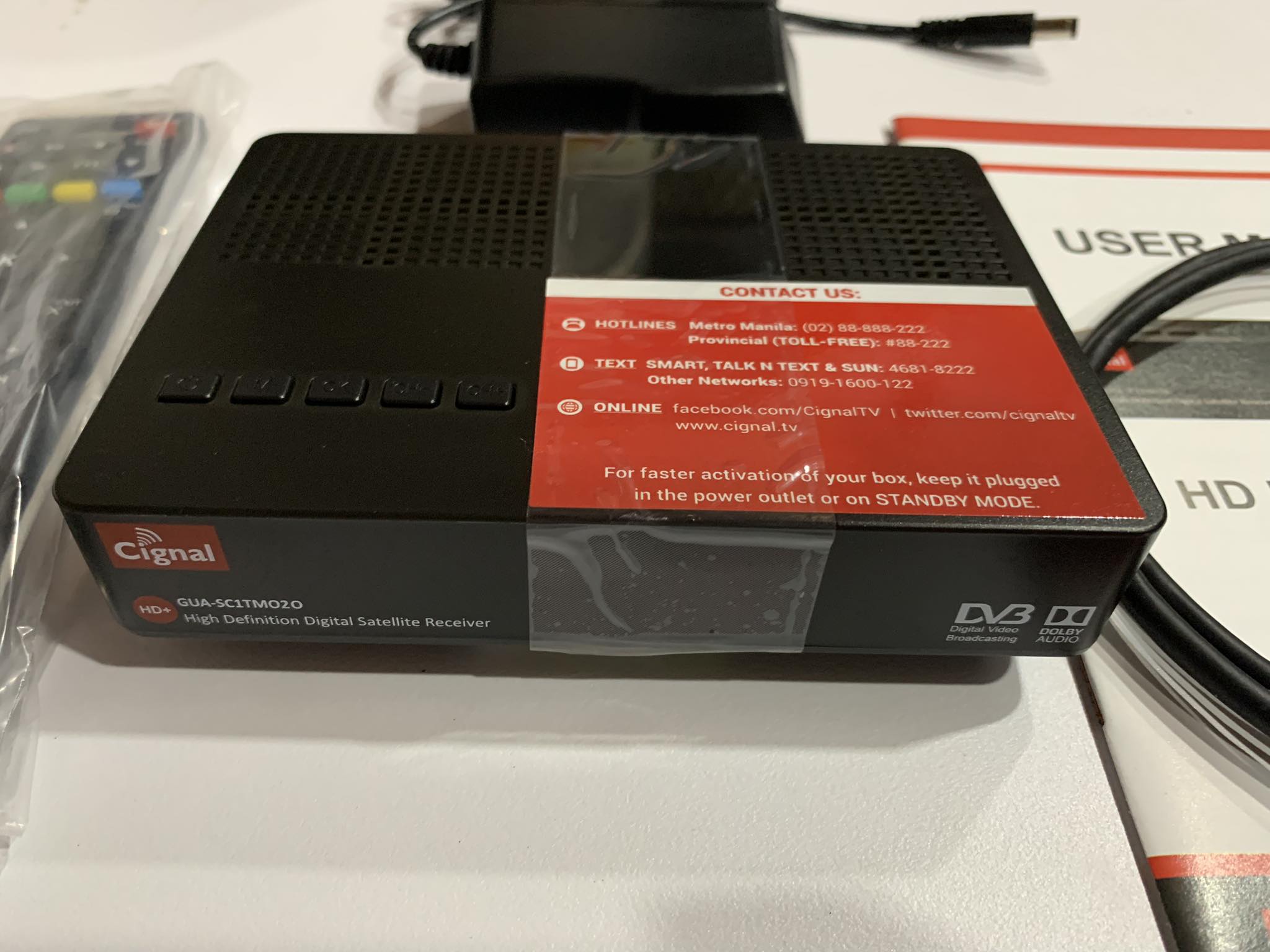 Fresh CIGNAL HD Free Load 300 x 2 Receiver TV Box Need Satellite Dish