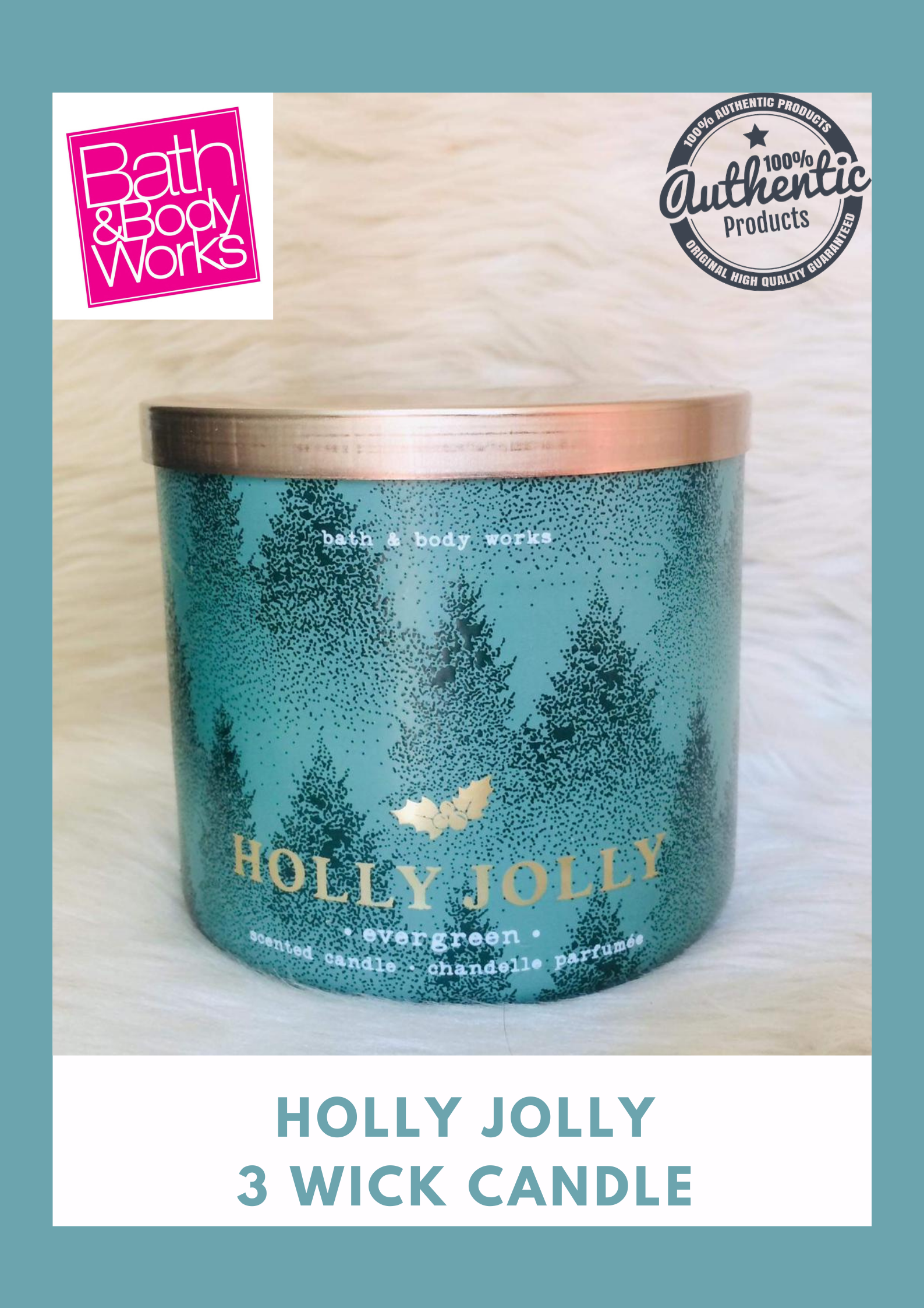 bath and body works holly jolly candle