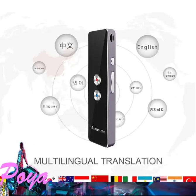Poya T8+ Translaty MUAMA Enence Smart Instant Real Time Voice Multi-Languages Translator