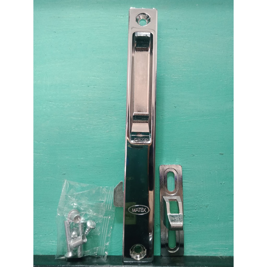 Sliding Door Closer/ Sliding window closer Flush lock 12 Silver