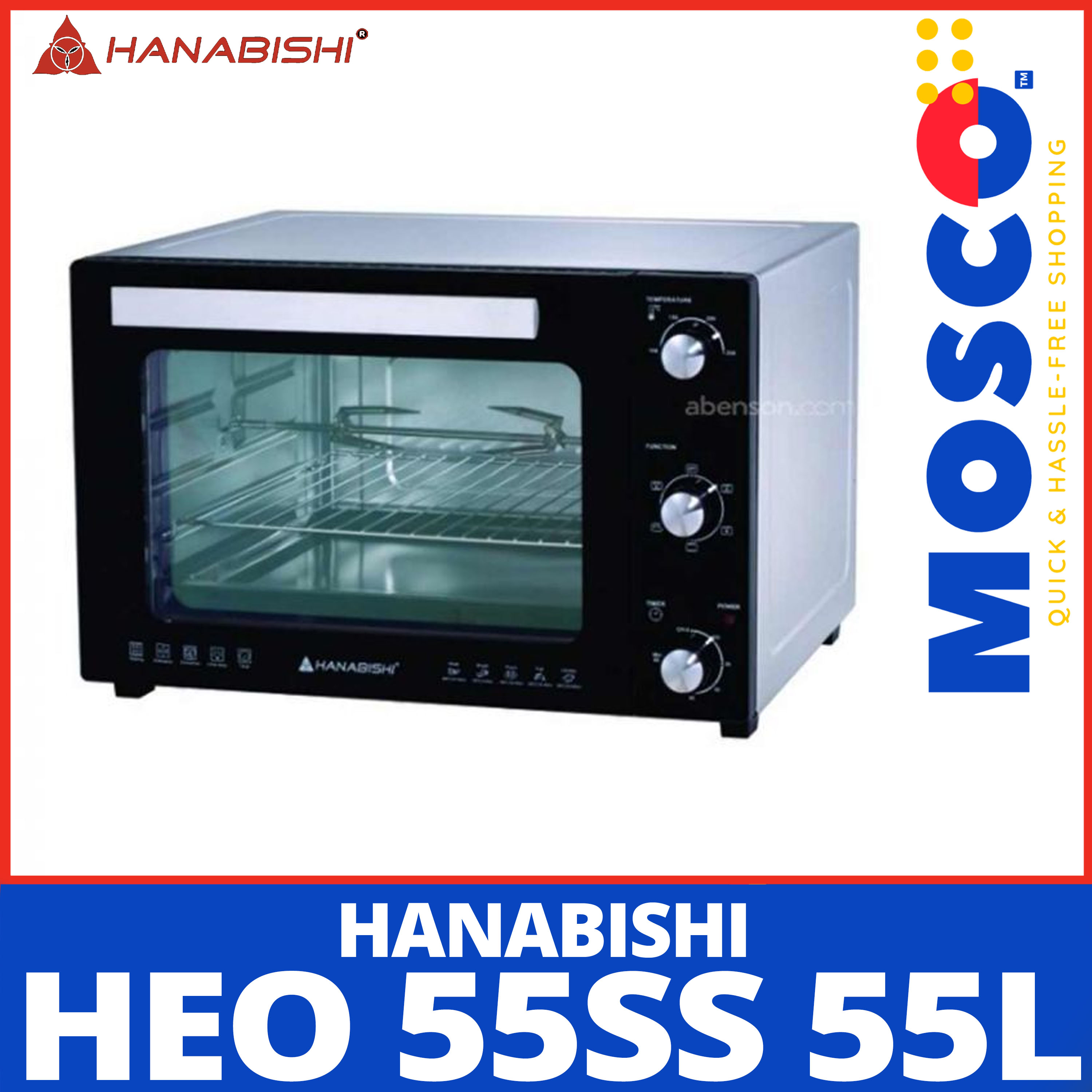 Hanabishi HEO 55SS 55L l 55 Liters, Electric Oven Lazada PH